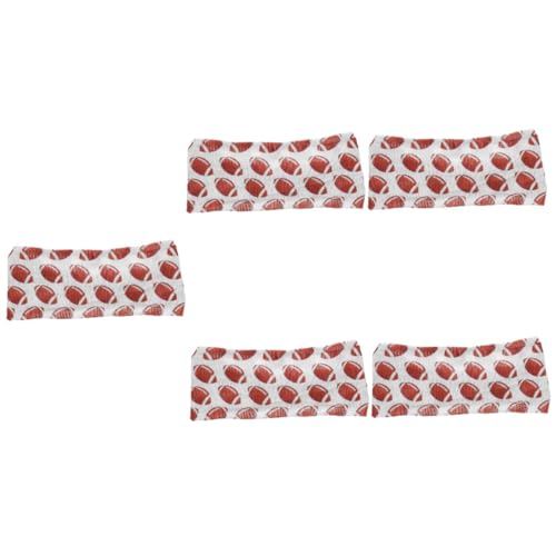 VICASKY 5 Stück Softball Stirnband aus Weichem Schweißabsorbierend Elastisch und Hautfreundlich Breites Haarband für Damen und Herren Vielseitig für Sport Fitness Freizeit und von VICASKY