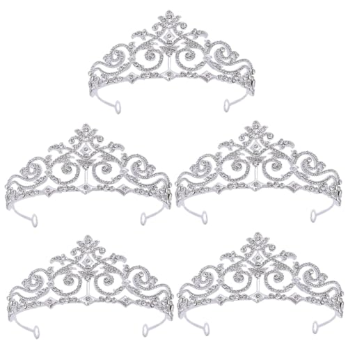 VICASKY 5 Stück Strass Tiara Krone Damen Hochzeitsschmuck Leichtes Design Komfortabel für Braut Party Geburtstag Festliche Anlässe Langlebig und Stilvoll VICASKY 5 Stück Strass Tiara Krone Damen Hochzeitsschmuck Leichtes Design Komfortabel für Braut Party Geburtstag Festliche Anlässe Langlebig und Stilvoll von VICASKY