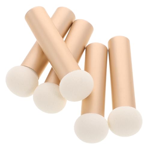 VICASKY 5 Stück Teiliges Concealer Aluminiumgriff Weiche Mini schwamm pinsel für Augenringe und Unreinheiten Hautfreundlich Hohe Dichte Elastisch Präzise Make up Applikation für Frauen von VICASKY