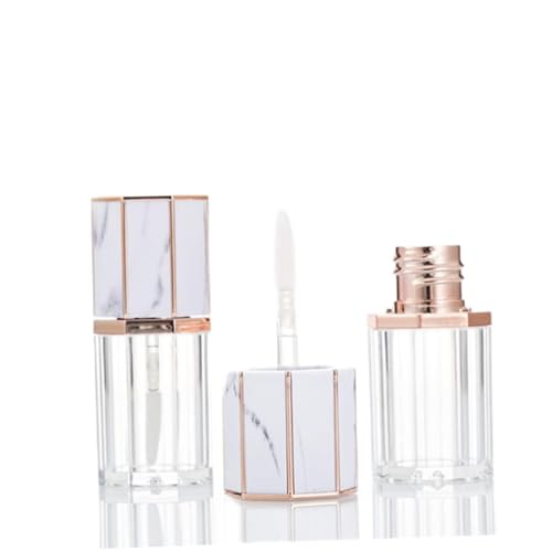 VICASKY 5 Stück 5ml Leere Lipgloss Flaschen Nachfüllbare Make Up Behälter Kleine Kosmetik Tuben für Frauen für Reisen und Tägliche Nutzung von VICASKY