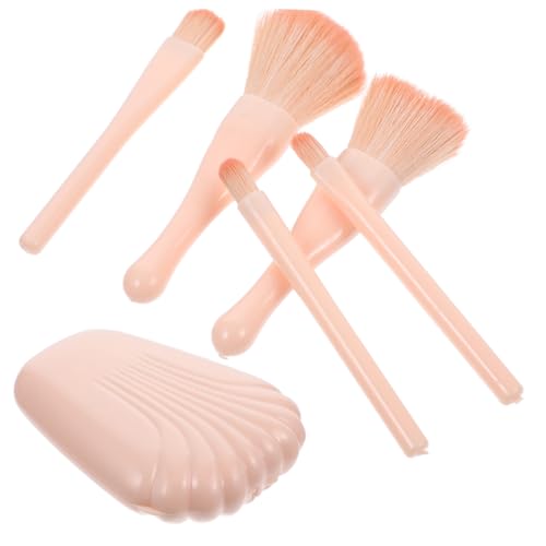 VICASKY 5 Stück Teiliges Make up pinselset mit Aufbewahrungsbox Weiche Lidschatten Foundation pinsel Tragbares Kosmetikset für Frauen für Reisen und Professionelle Anwendung von VICASKY