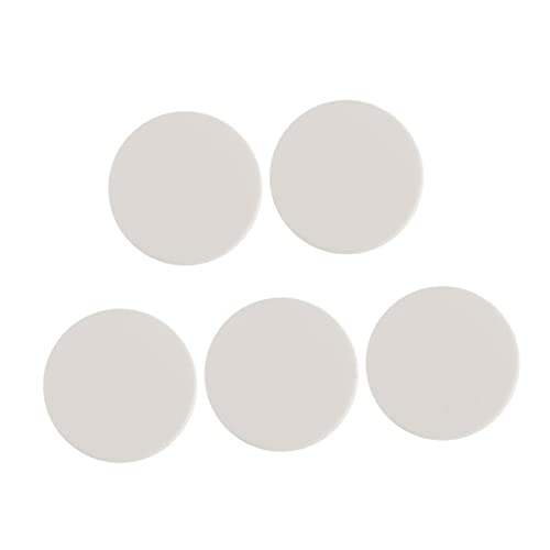 VICASKY 5 Stück Teiliges Runder Puderquasten Weiche Puder für Kosmetische Anwendungen für Make Up Foundation Concealer für Damen und Weiß von VICASKY