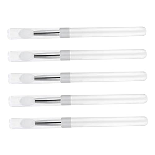 VICASKY 5 Stück Teiliges Tragbare Silikon Lippenpinsel mit Deckel für Lippenstift und Lidschatten Einfaches Auftragen für Tägliche und Professionelle Anwendungen VICASKY 5 Stück Teiliges Tragbare Silikon Lippenpinsel mit Deckel für Lippenstift und Lidschatten Einfaches Auftragen für Tägliche und Professionelle Anwendungen von VICASKY