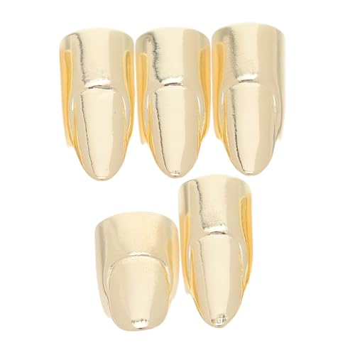 VICASKY 5stücke Fingerspitzenringe Aus Metall Nagelringe Für Frauen Punk-kunstnägel Abnehmbarer Nagelring Schmuck Für Künstliche Nägel Für Cosplay Halloween Und Party-zubehör von VICASKY