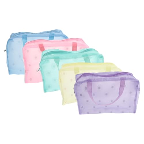 VICASKY 5 Stück Teiliges Wasserdichtes PVC Kosmetik Organizer mit Floralem Muster Geräumige Schminktaschen für Damen Praktische Kulturbeutel zur Reise und Badezimmeraufbewahrung VICASKY 5 Stück Teiliges Wasserdichtes PVC Kosmetik Organizer mit Floralem Muster Geräumige Schminktaschen für Damen Praktische Kulturbeutel zur Reise und Badezimmeraufbewahrung von VICASKY