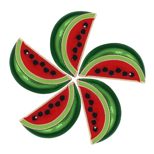 VICASKY 5 Stück Wassermelonen Broschen Teiliges Cartoon Anstecknadel aus Legierung für Schals Kragen und Kleidung Stilvolle und Praktische Accessoires für Damen von VICASKY