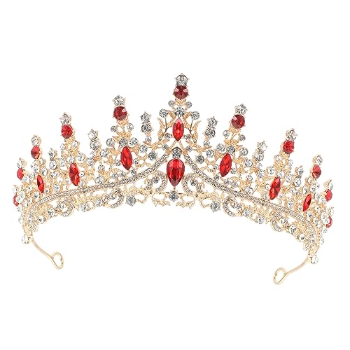 VICASKY 5 Stück Wunderschöne Strass Tiara mit Kristallkrone Vintage Braut Haarschmuck für Hochzeit Verstellbare Damen Haarreif Elegant und Komfortabel für Brautkleid Accessoire von VICASKY