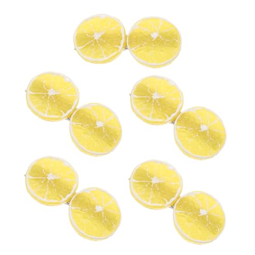 VICASKY 5 Stück Zitronen Haarspangen Für Damen Frucht Haarschmuck in Zitronenform Bequeme Krallenclips Aus Kunststoff Süßes Accessoire Für Jeden Anlass Orangefarbene Haarspangen Für von VICASKY