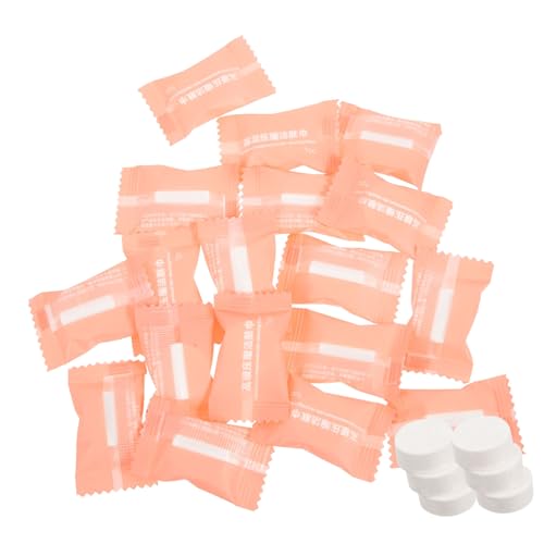 VICASKY 50 Stück Einweg Komprimierte Handtücher Tragbar Mini Reise Waschhandtücher für Outdoor Supply Tägliche Gesichtspflege Leicht Unabhängig Verpackt für Camping Spa und Zuhause von VICASKY