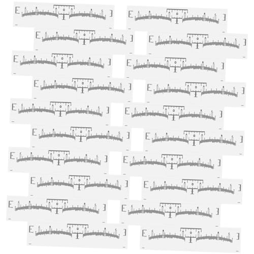 VICASKY 50 Stück Einweg pvc eyebrow Ruler Aufkleber für Microblading Präzise Augenbrauen positionierung Messwerkzeug für Symmetrisches Augenbrauendesign Leicht und Praktisch von VICASKY
