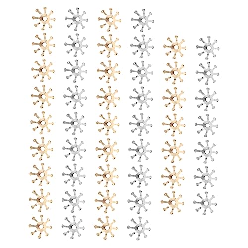 VICASKY 50stücke Diy Blumen Knospe Kopfschmuck Zubehör Kupfer Haar Decor Haarnadel Zubehör Schmuckanhänger Diy-kopfschmuckmaterial Armbandzubehör von VICASKY
