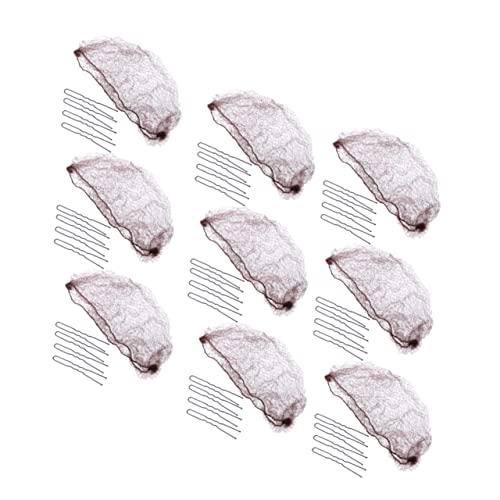 VICASKY 50stücke Unsichtbares Elastisches Haarnetz Verkleidungszubehör Duttabdeckung Aus Nylonfasern Atmungsaktiv Und Komfortabel Für Frauen Und Mädchen von VICASKY