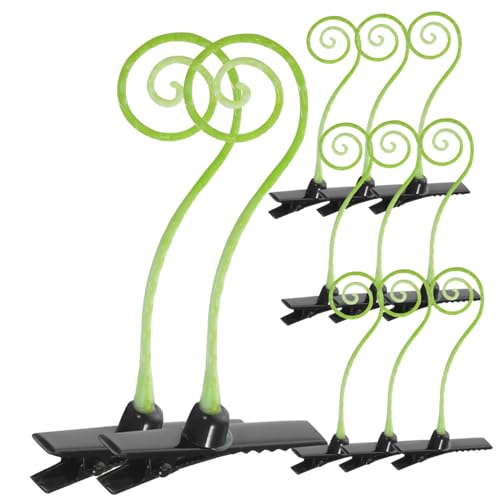 VICASKY 50 Stück Teiliges Künstliche Lockige Gras Haarclips Niedliche Haarspangen mit Simulation Pflanzen Design Vielseitiger Haarschmuck für Mädchen Fester Sitz bei Dickem Haar Passend von VICASKY