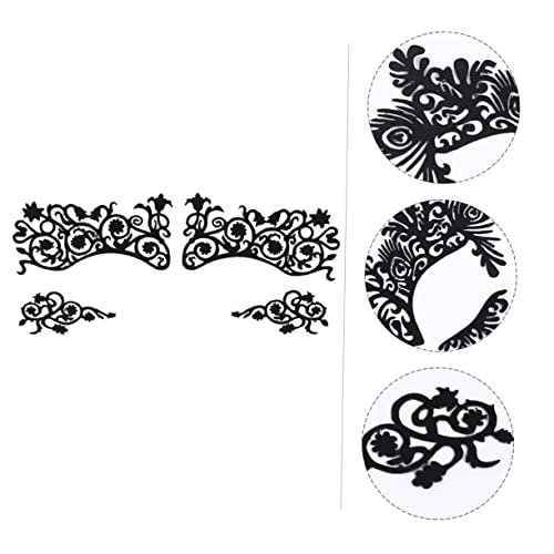 VICASKY 5paare Eyeliner Aufkleber Make-up Aufkleber Temporäre Augentattoos Spitze Hohl Für Frauen Mädchen Party von VICASKY