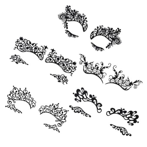 VICASKY 5Paare Pärchen Eyeliner Aufkleber Temporäre Augentattoos im Lattice Look für Cosplay Selbstklebend Einfach Anzubringen Wiederverwendbar und Kostümpartys VICASKY 5Paare Pärchen Eyeliner Aufkleber Temporäre Augentattoos im Lattice Look für Cosplay Selbstklebend Einfach Anzubringen Wiederverwendbar und Kostümpartys von VICASKY