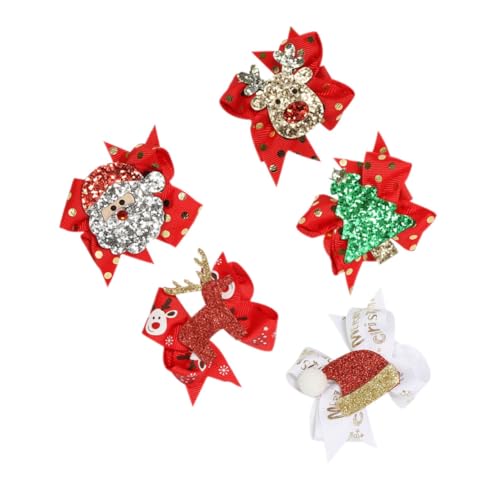 VICASKY Haarnadel-set Weihnachts-haarspangen Schleife Haarschmuck Weihnachts-haar-accessoires für Frauen von VICASKY