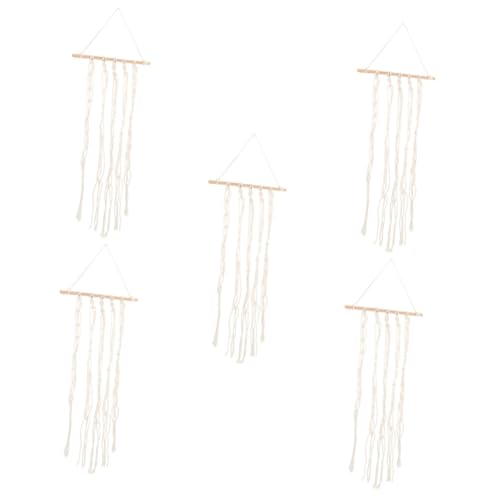 VICASKY 5stücke Makramee Haarspangen Für Mädchen Organizer Für Haarbänder Clips Und Haarschmuck Rustikaler Aufbewahrungshänger Für Kinderzimmer Boho-dekoration von VICASKY