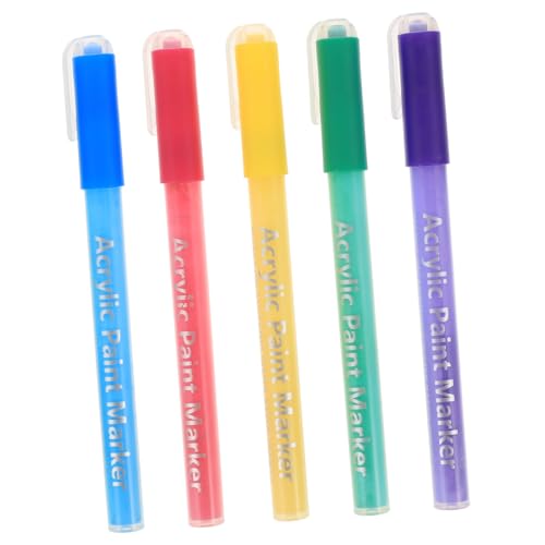 VICASKY 5stücke Nagelkunst Stift Mehrzweck-feinlackstift Für Maniküre Nagellack-diy-stift Mit Pinsel Für Feine Details Strichzeichnungsstifte Malstift Für Künstlerbedarf von VICASKY