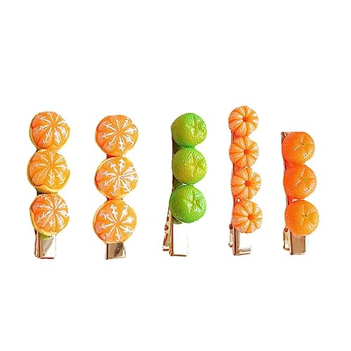 VICASKY 5stücke Obst Haarspangen Japanischer Stil Haarschmuck Für Frauen Haarnadeln Aus Harz Und Frucht Design Haaraccessoires von VICASKY