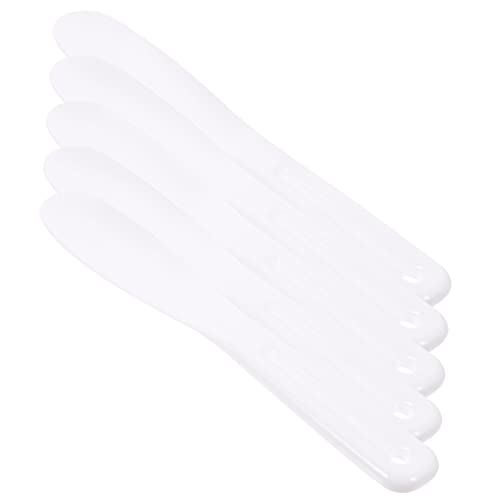 VICASKY 5stücke Silikon Kosmetik Spatel Für Gesicht Creme Löffel Make-up Hautpflege Werkzeug Masken Applikator Mischer Tester Träger Rostfrei Praktisch Kompatibel von VICASKY