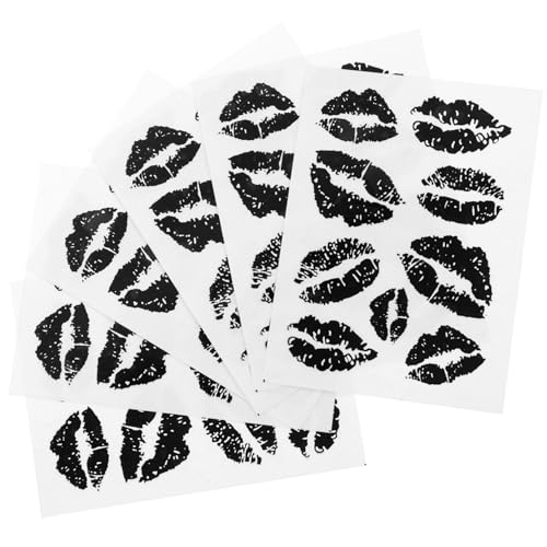 VICASKY 6 Blätter Langanhaltende Tattoo Aufkleber Wasserdichte Hautfreundliche Tattoos für Damen und Herren Einfach Anzuwenden für Festivals und Partys Realistische Designs von VICASKY