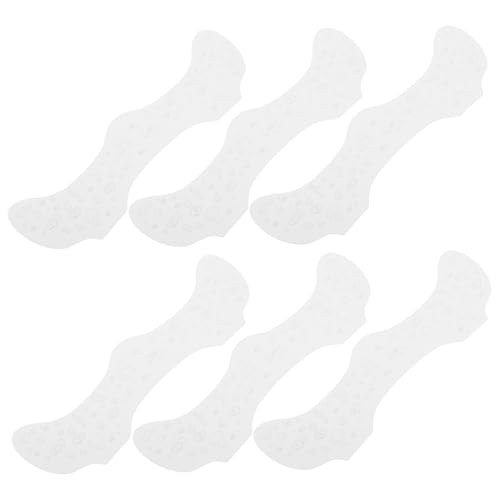 VICASKY 6 Blätter -Patch -Gesichtstattoo Temporäres Glitzer- -Tattoo im Gesicht Wassertransferpapier Silver von VICASKY