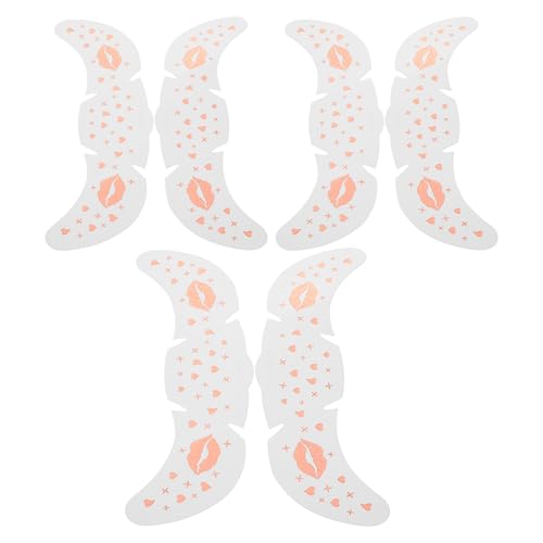 VICASKY 6blätter Glitzernde Gesicht Make-up-patch Für Temporäre Gefälschte Aufkleber Für Frauen Künstlerischer Party-make-up Sticker von VICASKY