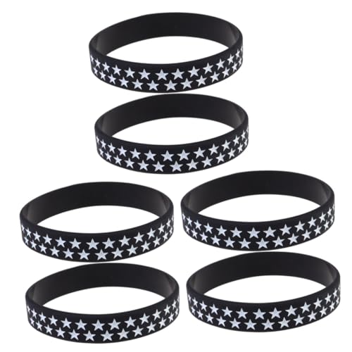 VICASKY 6 Stck. American Independence Day Memorial Armband Rotes Fanarmband für Frauen Männer Präsidentenwahl Cheer Wristband Feiern Schmuck für Veranstaltungen von VICASKY