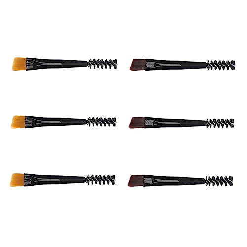 VICASKY 6 Stück Augenbrauenbürste real Körperpflege gebogen klein Bleistift halb Männer multifunktionswerkzeug wimpernbürste werkzeug Make-up-Augenbrauenpinsel Nylon Black von VICASKY