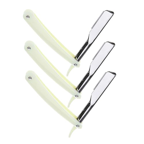 VICASKY 6 Stück Bart Rasiermesser Werkzeug Gesicht Handbuch manueller Rasierer männer rasierer alter Rasierer Handrasierer für Männer Weiß von VICASKY