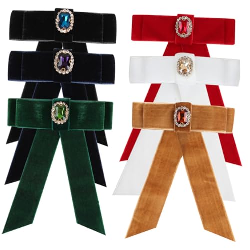 VICASKY 6 Stück Große Haarschleifen für Damen Teiliges aus Haarspangen mit Eleganten Schleifen und Stilvolle Haarclips von VICASKY