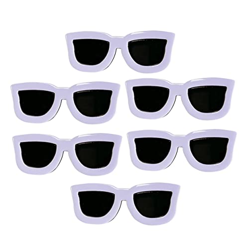 VICASKY 6stücke Sonnenbrillen-form Haarnadeln Kreative Haarclips Haarspangen Mädchen Kopfschmuck Für Alltagsoutfits Und Partys von VICASKY