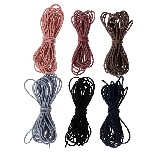 VICASKY 6 Stück Haarseile Haargummis Für Damen Elastische Kordelbänder Haarschmuck Schnürkordel Haarband Stretch Pferdeschwanz Schmuck Elastische Haargummis Haargummis Für von VICASKY