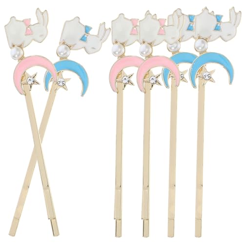 VICASKY 6stücke Teiliges Niedlicher -haarspangen Mit Kaninchen-design Vielseitige Haarklammern Für Mädchen Und Teenager Für von VICASKY