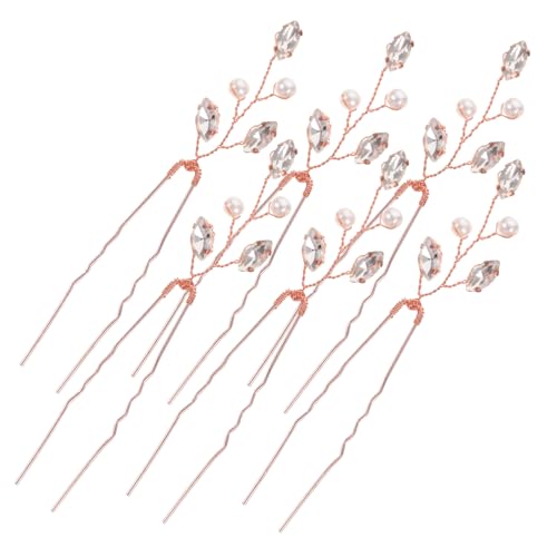VICASKY 6 Stück Perlen Haarspangen Teiliges Haarnadeln für Hochzeiten Partys und Alltagslooks Leicht und Komfortabel Perfekter Haarschmuck für Damen von VICASKY