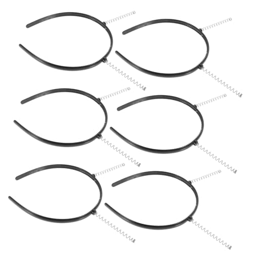 VICASKY 6stücke Stirnband Haarreifen Mit Zähnen Plastik-stirnbänder Mit Zähnen Diy-stirnband Frauen Rutschfeste Stirnbänder Zum Haare Tragen von VICASKY