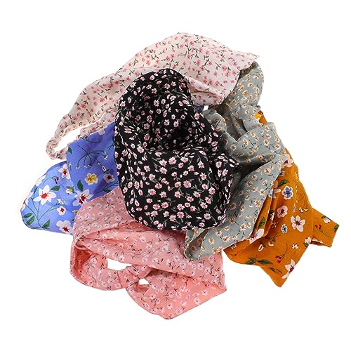 VICASKY 6 Stück Teiliges Blumenmuster Haarschal für Damen Elastische Kopftücher für Sport und Freizeit Leicht und Tragbar für Familie und von VICASKY