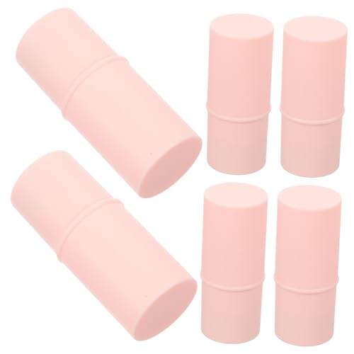 VICASKY 6 Stück Teiliges DIY Lippenstift Röhrchen Leere Lippenbalsam Behälter Stabile Lippenstift Tubes Auslaufsicher Modisches Mattes Rosa für Frauen und Mädchen Praktische von VICASKY