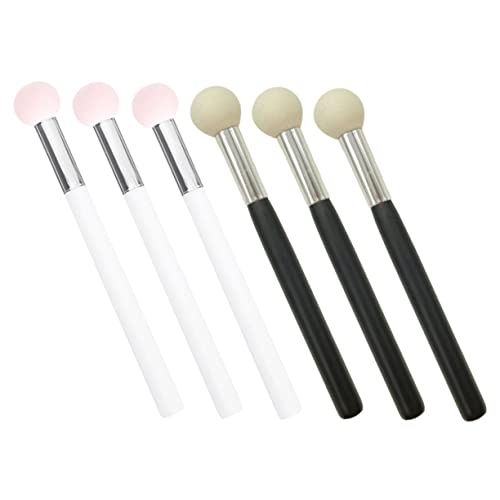 VICASKY 6 Stück Teiliges Make Up Schwamm mit Weiche Hautfreundliche Kosmetikpinsel für Puder und Concealer Elastisch Formbeständig für Damen und Salon Make Up von VICASKY