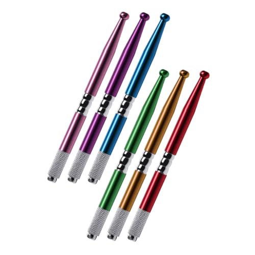 VICASKY 6 Stück Teiliges Microblading Augenbrauenstift Manuell Professionell Langlebig Farbig für Präzises Sticken Tattoo Makeup Eyebrow Pen Geeignet von VICASKY