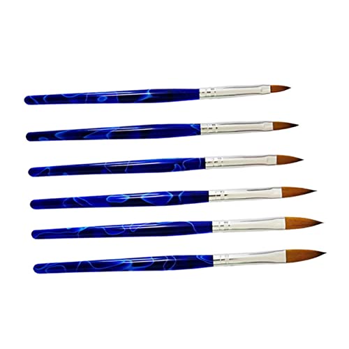 VICASKY 6 Stück Teiliges Nagelkunst Pinselset Maniküre Malpinsel für Kreative Nageldesigns für Zuhause und Salon Langlebig und Flexibel Anwendung von VICASKY