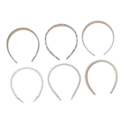 VICASKY 6 Stück Teiliges Stirnband für Damen Elastische Leichte Haarbänder aus Weichem Material für Kurze Haare Gesichtsreinigung Sport und Partys Vielseitig und Bequem für von VICASKY