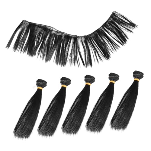 VICASKY 6 Teilige Perücken Puppenhaarverlängerungen Lockiges Haar Zubehör Haarstyling Kits Haarverlängerung Haarschmuck Für Kleine Mädchen Haarstyling Zubehör Hochtemperaturdraht von VICASKY