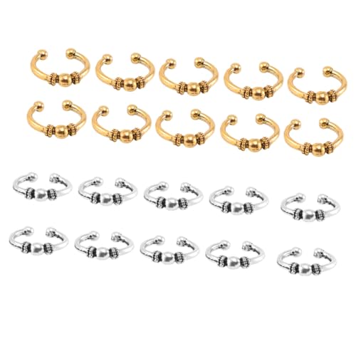 VICASKY 60 Stck. Teiliges Haarschmuck Braid Hair Rings mit Einzigartigem Ringdesign Modische Haarringe für Geflochtene Haare DIY Haarclips Geeignet für Party Hochzeit und Fotoshootings von VICASKY