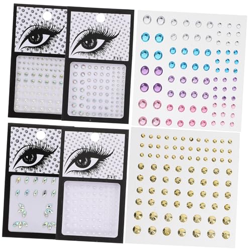 VICASKY 6Blätter Selbstklebende Augen Gesichts Edelsteine Glitzernde Strass Aufkleber für Make Up Gesichtsschmuck für Partys Festivals und Besondere Anlässe VICASKY 6Blätter Selbstklebende Augen Gesichts Edelsteine Glitzernde Strass Aufkleber für Make Up Gesichtsschmuck für Partys Festivals und Besondere Anlässe von VICASKY
