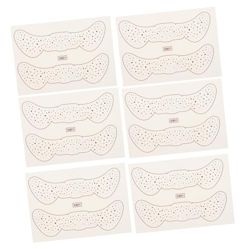 VICASKY 6blätter Gesicht Tattoos Aufkleber Temporäre Schönheitsflecken Tattoos Aufkleber Kreative von VICASKY