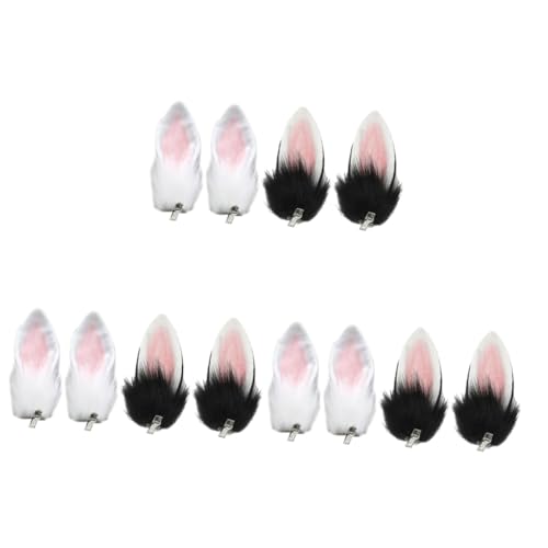 VICASKY 6paare Hasenohren Haarspangen Für Cosplay Party Zubehör Wiederverwendbare Und Einzigartige Kostüm-accessoires Für Karneval Und Musikfestivals von VICASKY