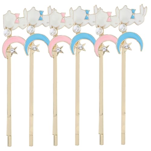 VICASKY 6stücke Bunny Haar Clips Bobby Pins Häschen-haarspangen Seitliche Haarspangen Zum Stylen Für Damen Teen Mädchen von VICASKY