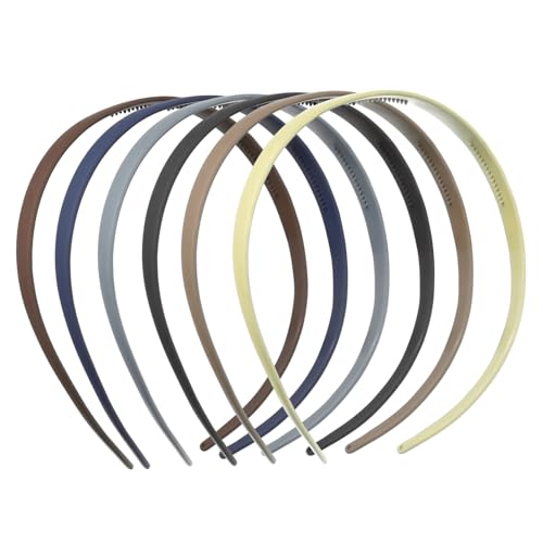 VICASKY 6stücke Dünne Stirnbänder Für Damen Rutschfeste Kunststoff-kamm-stirnbänder Elastische Brillen-stirnbänder Zum Basteln Für Verschiedene Anlässe von VICASKY