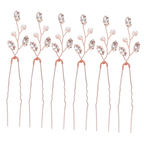 VICASKY 6stücke Hochzeit Haarnadeln Strass Perlen Haarnadeln Haarspange Haar Styling Werkzeug Für Frauen Mädchen VICASKY 6stücke Hochzeit Haarnadeln Strass Perlen Haarnadeln Haarspange Haar Styling Werkzeug Für Frauen Mädchen von VICASKY